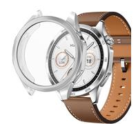 sciuU Coque pour Huawei GT 4 46mm, Boîtiers Étui de Protection avec Protection D'écran en TPU Flexible, Anti-Chocs Spécialement pour Smart Watch GT4 - Argent