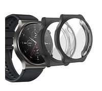 sciuU Coque pour Huawei Watch GT 2 Pro, [Ensemble de 2] Boîtiers Étui de Protection avec Protection D'écran en TPU Flexible, Anti-Chocs Spécialement pour Smart Watch GT2Pro 1,39 - Noir