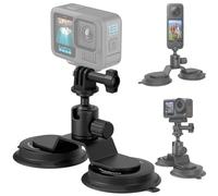 sciuU Support Magnétique - compatible avec GoPro, DJI Action, Insta360 X5 / X4 / Ace Pro & Caméras d'Action - Adaptateur à vis 1/4″, Tête à rotule 360°, Design Magnétique & Sillicone Ventouse Puissant