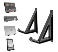 sciuU Support Mural pour Tablette, Clavier, Ordinateur Portable, Liseuse | Universel compatible avec iPad, Logitech, Razer, Samsung - Installation Adhésive ou Vissée, pour Appareils Épaisseur < 3cm