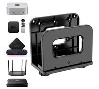 sciuU Support Mural VESA - Réglable pour Routeur WiFi, Box TV et Mini PC | Universel Étagère pour Appareils jusqu'à 6,5 cm d'épaisseur - pour Mac Mini, Lecteurs Multimédia, Modems - Gain de Place