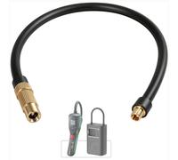 sciuU Tuyau de Rallonge Pompe - Valve Schrader & Presta pour Voiture Vélo | 50cm Tuyau d'extension pour Pneus de Voiture, de Vélo et de Moto - Universel compatible avec Bosch Xiaomi Air Pump