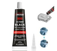 Scivee Pate a Joint Moteur,Mastic d'étanchéité pour Moteur,Pate a Joint Carter,Pate a Joint Moteur Haute Temperature,Plage de Résistance à la Chaleur de -50℃-315℃ -85g (Noir)