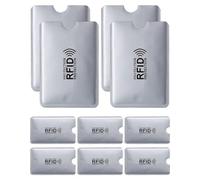 SCJJZ 10 Pack RFID Pochette Protection Porte Carte,Protecteur de Carte Porte-Monnaie Anti RFID FRAUDE Etui Carte Bancaire Anti Piratage,Étui protége des Cartes de crédit Carte Bleue sans Contact