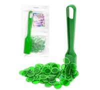 SCJJZ jetons de bingo,100 pcs baguettes magnétiques et jetons de bingo, 100 disques à anneaux métalliques multicolores pour l'école, la science, accessoires d'apprentissage pour la famille, jetons
