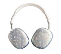 SCJLSDA Convient pour AirPods Max, joli motif floral coloré, coque de protection transparente antichoc pour AirPods Max (orchidée belle)