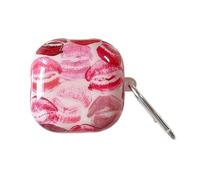 SCJLSDA Coque de protection créative pour Samsung Galaxy Buds FE/2 Pro/Pro/Live/Bud 2 - Motif Kawaii fraise/cerise/lèvres - Pour femme et fille (lèvres)