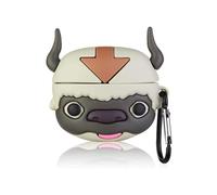 SCJLSDA Coque pour AirPods 4 - Jolie coque de protection en silicone antichoc avec motif animal de dessin animé pour Airpod 4e génération avec porte-clés - Housse de casque anti-chute