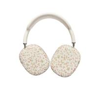 SCJLSDA Coque pour AirPods Max, joli motif floral rose, coque de protection pour écouteurs pour filles et femmes