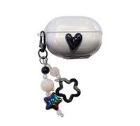 SCJLSDA Coque pour Huawei Freebuds Pro 4 Rose Mignon Motif Bonbons Ours 3D Coque en TPU Transparent pour Écouteurs Sans Fil Coque Souple Kawaii avec Bracelet (Amour)