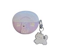 SCJLSDA Coque pour Huawei Freeclip mignonne, motif kawaii chien, lapin, éléphant, dessin animé, housse de protection créative pour écouteurs pour filles et garçons (pendentif chien)