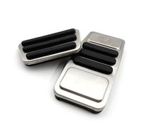 SCKCPNHNPP Antidérapant Couvre Pédale pour Ford pour Mustang pour Accessoires Modification pour Frein D'accélérateur Pédale Zone Repos Antidérapante Pédales Voiture Adaptées Pédale Embrayage