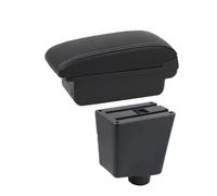 SCKCPNHNPP Boîte Accoudoir Accoudoir Voiture pour Seat pour Ibiza III 6J 6L 2001-2003 2004 2005 2006 2007 2008 Boîte Rangement Dédiée Accessoires Rénovation(A 1 White Line No USB)