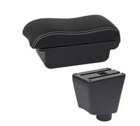 SCKCPNHNPP Boîte Accoudoir pour Clio 4 3 III IV Accoudoir De Voiture Boîte De Rangement Support Cendrier Accessoires De Surface Incurvée(B3 Black White 3USB)