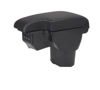 SCKCPNHNPP Boîte Accoudoir pour Juke 2010-2015 2016 2017 2018 2019 Accoudoir Voiture Boîte Accessoires Intérieurs Détails Boîte Rangement Pièces Rénovation USB(A 3 Black White Line)