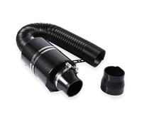 SCKCPNHNPP Durite D'admission Prise d'air Universelle avec Kit D'induction d'alimentation Froide Boîte De Filtre Ou sans Ventilateur Racing en Fiber Carbone D'admission d'air Tuyau(Without Fan)