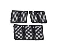 SCKCPNHNPP Grille Radiateur pour Grand pour Cherokee 2014-2016 3 Pièces ABS Nid d'abeille Maille Calandre Avant Voiture Garniture Couverture Calandre Grille Pare Chocs Avant(Black)