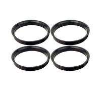 SCKCPNHNPP Lot De 4 Bagues Centrage Moyeu Voiture 74.1 X 72.6 Mm Entretoises Centrales D'alésage Roue Anneaux Centrage De Moyeu Roue Plastique ABS Noir Entretoises Centrées sur Moyeu