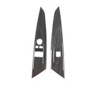 SCKCPNHNPP Poignée Porte Remplacement Autocollant Décoratif pour Bouton De Lève-vitre De Voiture pour Série 4 pour G22 pour G23 pour G26 2020 - 2023 Intérieur Tirette Porte(Style B Black Grain)