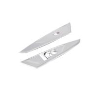 SCKCPNHNPP Poignée Porte Remplacement Autocollant Décoratif pour Bouton De Lève-vitre De Voiture pour Série 4 pour G22 pour G23 pour G26 2020 - 2023 Intérieur Tirette Porte(Style B Silver)