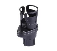 SCKCPNHNPP Porte-Gobelet Stable Et Antichoc Porte-gobelet De Voiture Rotatif À 360 Degrés Multifonction 4 en 1 Adaptateur Double Extenseur Réglable Support pour Téléphone Portable Support Gobelet(2)