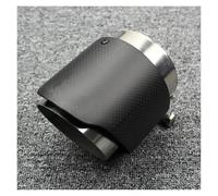 SCKCPNHNPP Silencieux D'échappement Silencieux D'échappement De Voiture en Fibre De Carbone Mat Tuyau D'échappement en Acier Inoxydable 304 Embouts Silencieux(57mm-89mm)