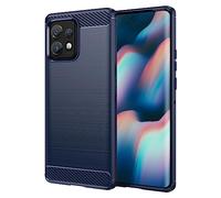 SCL Coque pour Moto Edge 40 Pro Case Motorola Edge 40 Pro Case [Bleu], effet fibre de carbone Gel Grip Cover [Anti-rayures] [Anti-collision] Coque compatible avec Motorola Edge 40 Pro