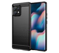 SCL Coque pour Moto Edge 40 Pro Case Motorola Edge 40 Pro Case [Noir], effet fibre de carbone Gel Grip Cover [Anti-rayures] [Anti-collision] Coque compatible avec Motorola Edge 40 Pro