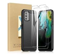 SCL Coque pour Nokia G42 5G Coque Nokia G42 5G Coque et Protecteur d'écran Nokia G42 5G Verre Trempé [2 Pack] + Coque, Coque de Protection TPU Anti-rayures, Anti-empreintes digitales