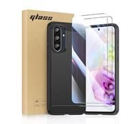 SCL Coque Samsung Galaxy A36 5G + Film Protection Ecran pour Samsung Galaxy A36 5G Noir TPU + 2 Films de protection d'écran en verre trempé pour Samsung A36