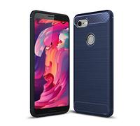 SCL Google Pixel 3a Coque Google Pixel 3a Coque, Coque de Protection en Fibre de Carbone Série Exquise avec Technologie Anti-Rayures et D'absorption de Chocs, Case for Google Pixel 3a - Bleu