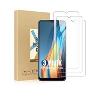 SCL Lot de 3 films de protection d'écran en verre trempé pour Nokia C21 Plus - Installation facile, compatible avec les coques, sans bulles, 9H