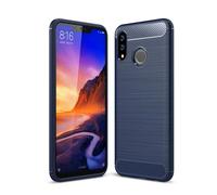 SCL Samsung M20 Coque, Samsung Galaxy M20 Coque, Coque de Protection en Fibre de Carbone Série Exquise avec Technologie Anti-Rayures et D'absorption de Chocs, Case for Samsung Galaxy M20 - Bleu