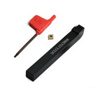 SCLCL1212H06 Porte-outil de tournage pour tour à gauche 12 x 100 mm avec insert en carbure CCMT0602 pour travail des métaux CNC et fabrication