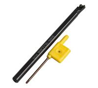 SCLCR06 Porte-outil de tournage, barre d'alésage en carbure pour usinage en acier avec inserts CCMT060204-HM, tige 6/7/8/10 mm, doré