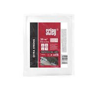 Scley Bâche de protection peinture, 4 unités de film en plastique, Bâche transparente largeur 4m, longueur 5m, 20m2, bâche de protection PE-LD, épaisseur de matériau 5my, A0410-500405