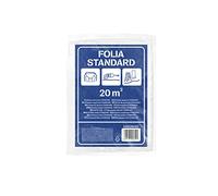 SCLEY Film de protection peinture, 8 unités de bâches en plastique, Bâche transparente largeur 4m, longueur 5m, 20m2, bâche de protection PE-HD, épaisseur de matériau 5my, A0400-060405