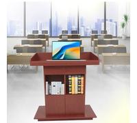 SCLGQUEI Pupitre en Bois Blanc avec Espace de Rangement - Pupitre Facile à Nettoyer et à Monter pour Les églises et Les salles de Classe, destiné aux Enseignants et aux orateurs