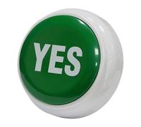 Sclmgo Bouton Sonore Bouton Parlant de Réponse Jouet de Farce Accessoire de Bureau Facile à Utiliser par Simple Pression Approprié pour Le Dressage de, Oui