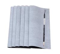 Sclmgo Ensemble de 6 Chiffons à écrire à Base d'eau avec Pinceau, Kit Polyvalent pour La Calligraphie Chinoise, pour S'entraîner Soi-même et de Maniè, Style A