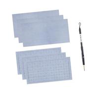 Sclmgo Ensemble de 6 Chiffons à écrire à Base d'eau avec Pinceau, Kit Polyvalent pour La Calligraphie Chinoise, pour S'entraîner Soi-même et de Maniè, Style C