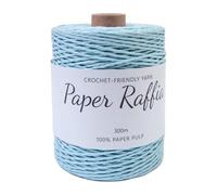 Sclmgo Fil de Raphia Ruban de Raphia Cordelette de Bricolage Fil à Crocheter et Bande de Papier En Matériau Robuste pour Grande Durabilité Approprié pour Pro, Bleu Clair