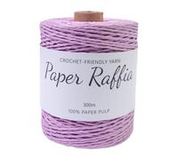 Sclmgo Fil de Raphia Ruban de Raphia Cordelette de Bricolage Fil à Crocheter et Bande de Papier En Matériau Robuste pour Grande Durabilité Approprié pour Pro, Violet Clair