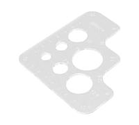 Sclmgo Gabarit Rond Modèle Patron Porte-Monnaie Règle Couture Acrylique Utilisation Multifonction Découpe Convient à La Fabrication Artisanale Couturiers Cré, 10.5 Cm X 10 Cm X