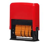 Sclmgo Machine de D'étiquettes de Date, Machine de Marquage de Date à Rouleau pour Emballage Alimentaire avec Date de Péremption