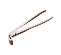 Sclmgo Pince Plate pour Cuir Pince Plat Réglable Bord Presse Matériel Acier Chrome Poignée Confortable Convient Aux Accessoires Maroquinerie Atelier Réparati, Coude