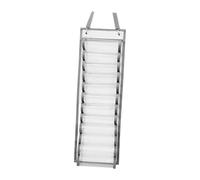 Sclmgo Porte-rouleaux Vinyle Organisateur de Rangement Suspendu Sac Multifonction En Tissu Oxford et PVC Convient pour Atelier de Loisirs Rangement Domestiqu, Gris Clair