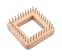 Sclmgo Tricotin Cadre Tissage Crochet Planche Écharpes Chapeaux en Bois Naturel Finition Soignée Conception Légère Adapté Au Tissage Adultes Loisi, 10 Cm X 10 Cm X 3.5
