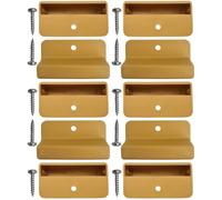 SCM Créations 10 Embouts Latte 53mm avec vis, agrafer/Visser | Capuchon Plastique Renforcé Sommier lit canapé clic clac bz | Fixation Support