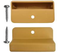 SCM Créations 2 Embouts Latte 53mm avec vis, agrafer/Visser | Attache Plastique Renforcé Sommier lit canapé clic clac bz | Fixation Accroche Support Capuchon